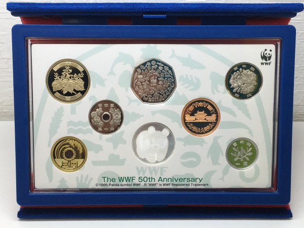 「WWF設立５０周年」　日本・イギリス　２０１１年　プルーフ貨幣セット